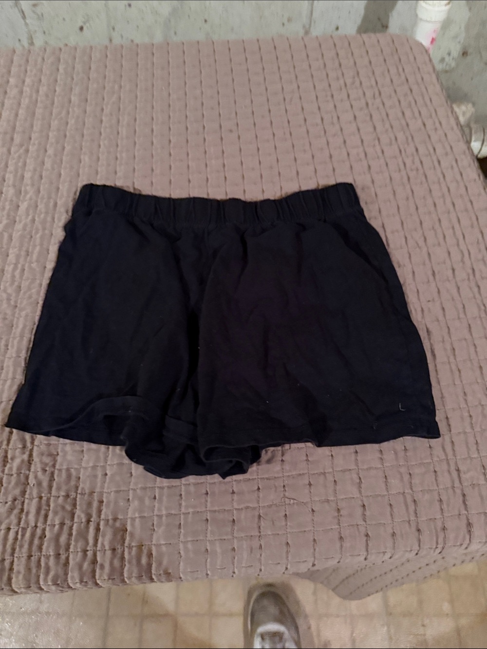 Women’s Black Elastic Waist Lounge Shorts - Comfortable Everyday Wear